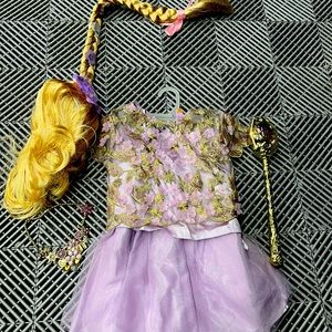 Rapunzel Girls Princess Dress with Accessories